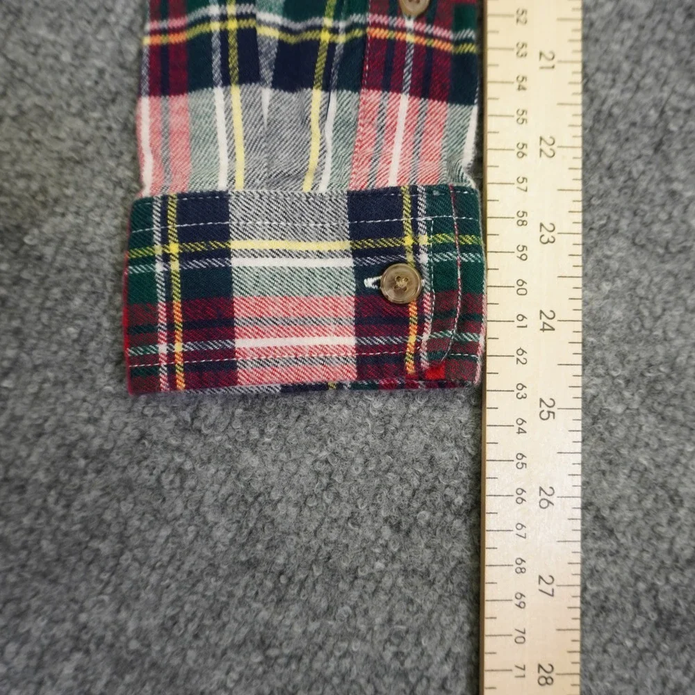 Vineyard Vines Button Down Boys XL Multi Color Plaid Long Sleeve Whale Preppy